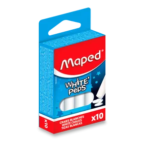Kriedy Maped - biele, 10 ks